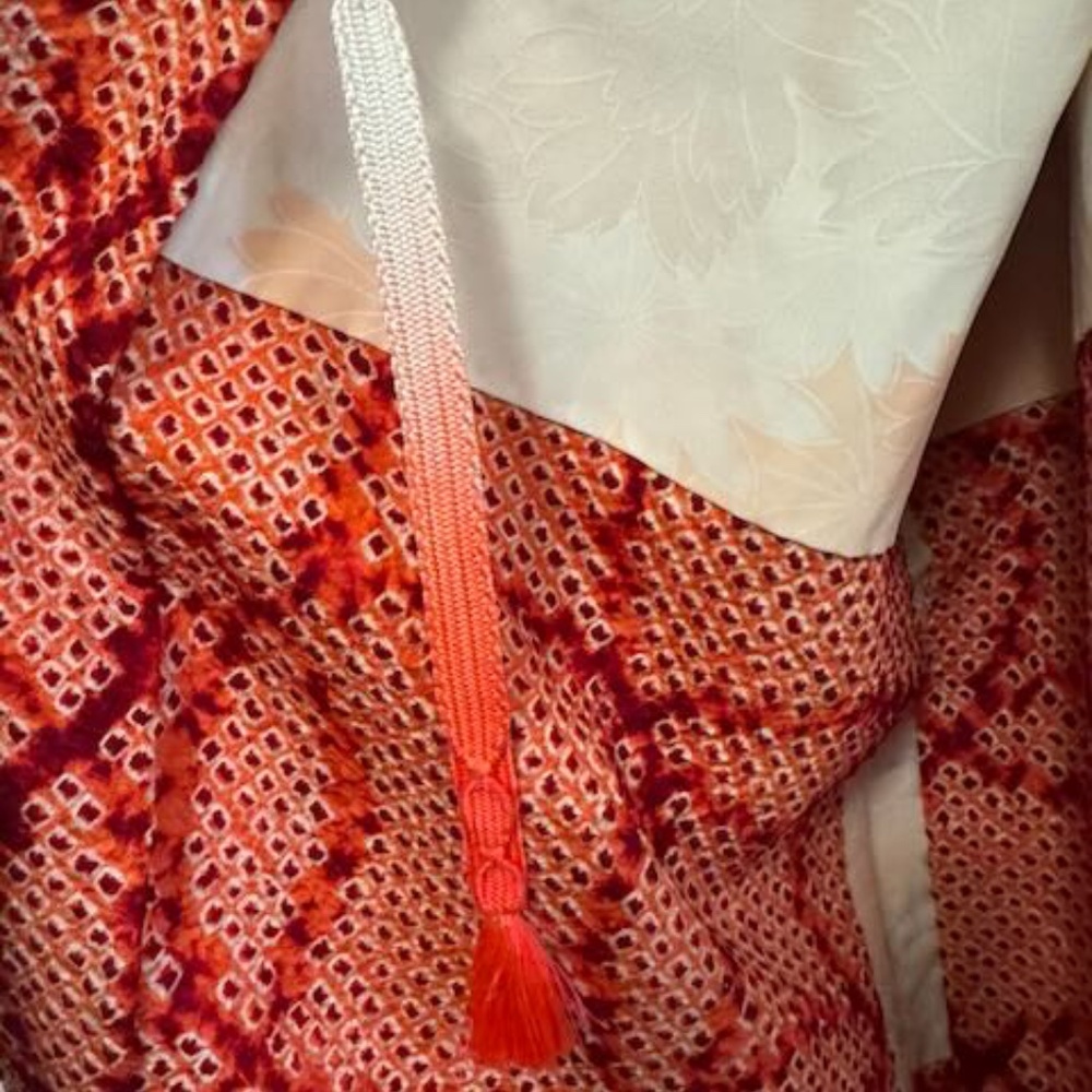One Of Kind Shirbori Kimono Vintage from Japan - Picture 6 of 11